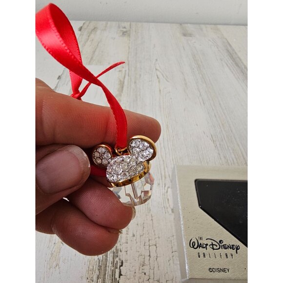 Walt Disney gallery Swarovski Mickey ear charm necklace rhinestone unique gold b - Picture 7 of 7